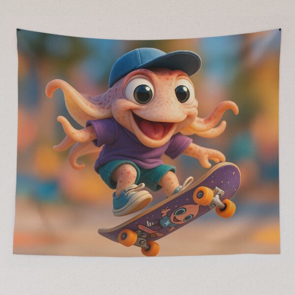 Item preview, Skater Cuttlefish  designed and sold by Sillytoe.