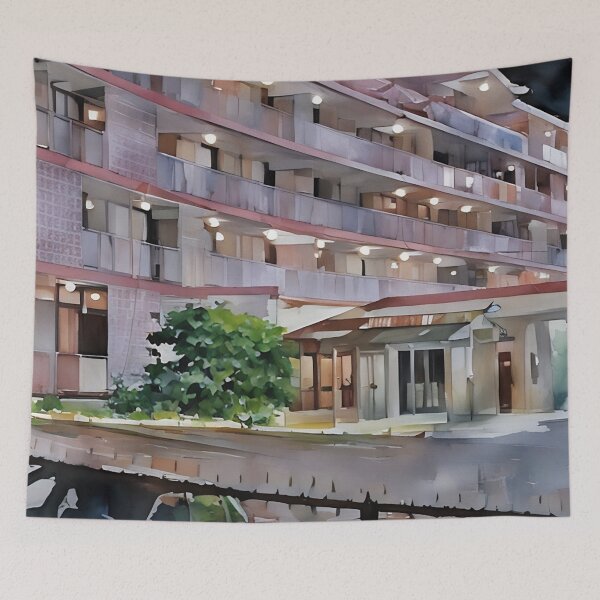 Item preview, Mid-Level Hotel designed and sold by RCWatercolours.