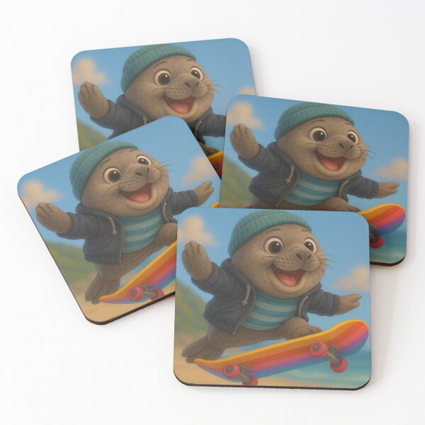 Item preview, Skater Elephant Seal designed and sold by Sillytoe.