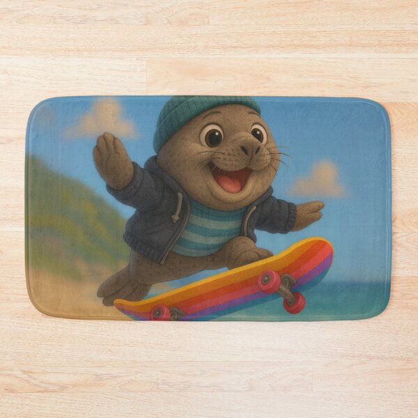 Item preview, Skater Elephant Seal designed and sold by Sillytoe.