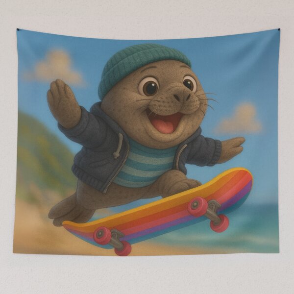 Item preview, Skater Elephant Seal designed and sold by Sillytoe.