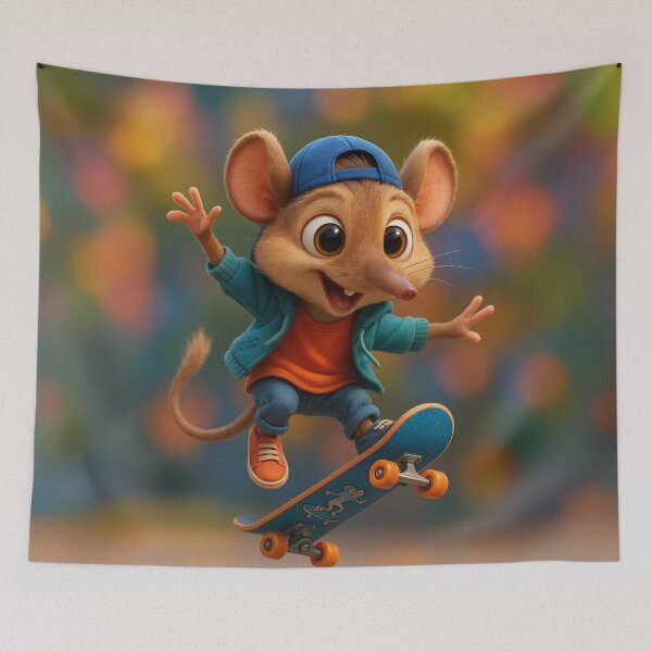 Item preview, Skater Elephant Shrew  designed and sold by Sillytoe.