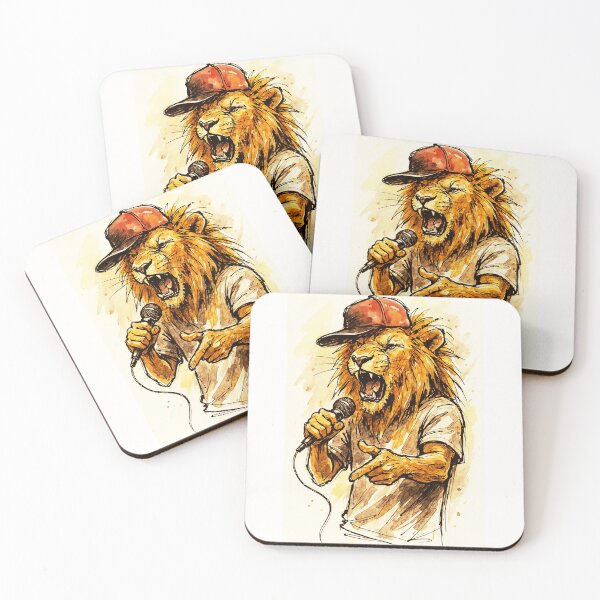 Item preview, Lion Rapper - King of the Mic designed and sold by Sarcastic designs.
