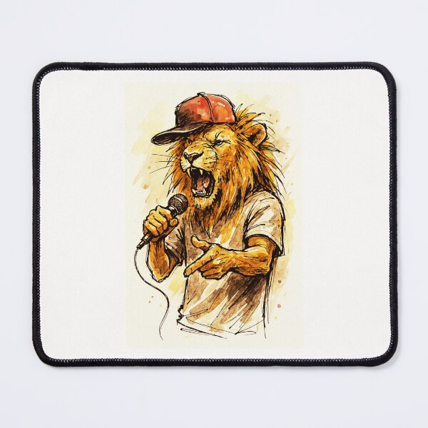 Item preview, Lion Rapper - King of the Mic designed and sold by Sarcastic designs.