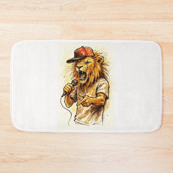 Item preview, Lion Rapper - King of the Mic designed and sold by Sarcastic designs.