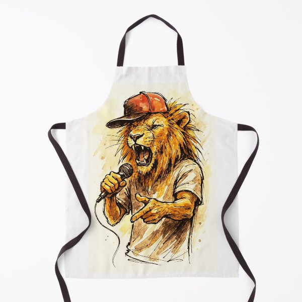 Item preview, Lion Rapper - King of the Mic designed and sold by Sarcastic designs.