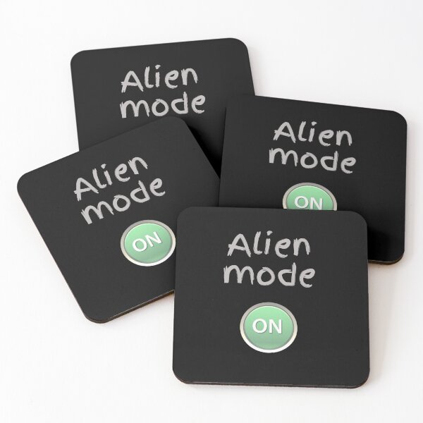Item preview, ON! Alien Mode: ON – Sci-Fi Humor Tee designed and sold by Giota29.