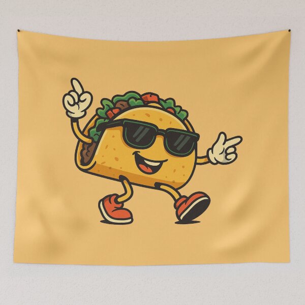 Item preview, Groovy Taco - Retro Disco Food Fun designed and sold by ArtsyWishesShop.