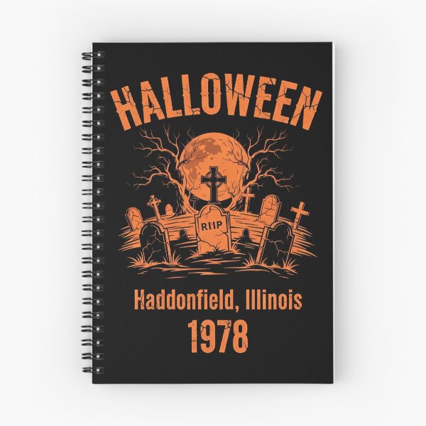 Item preview, Halloween 1978 Holiday Spooky Myers Pumpkin Haddonfield designed and sold by DesignoresLTD.