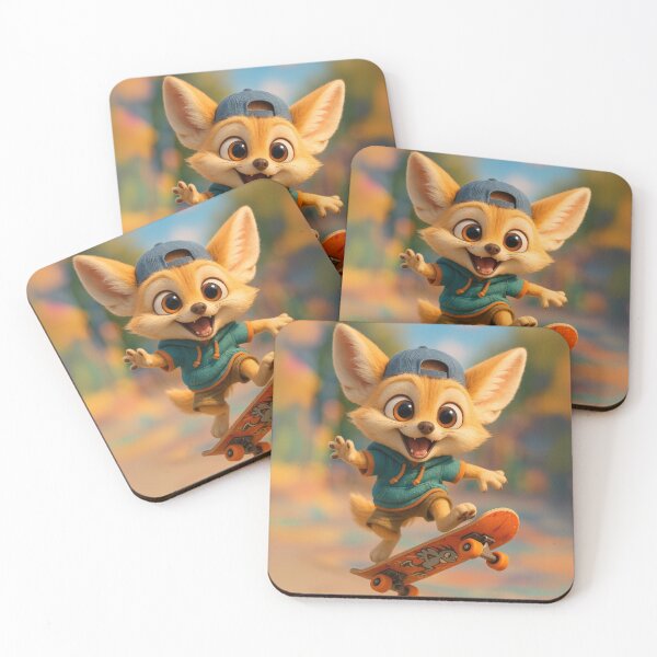 Item preview, Skater Fennec Fox designed and sold by Sillytoe.