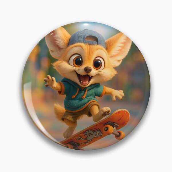 Item preview, Skater Fennec Fox designed and sold by Sillytoe.