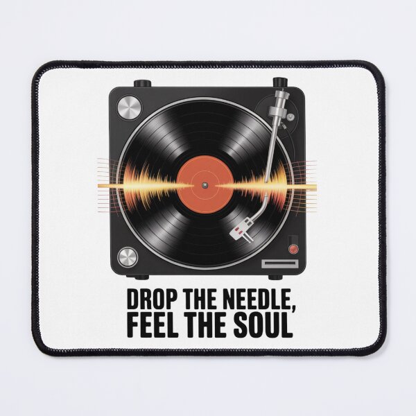 Item preview, Drop the Needle, Feel the Soul – Retro Vinyl Record Design. designed and sold by AndrewYoko.