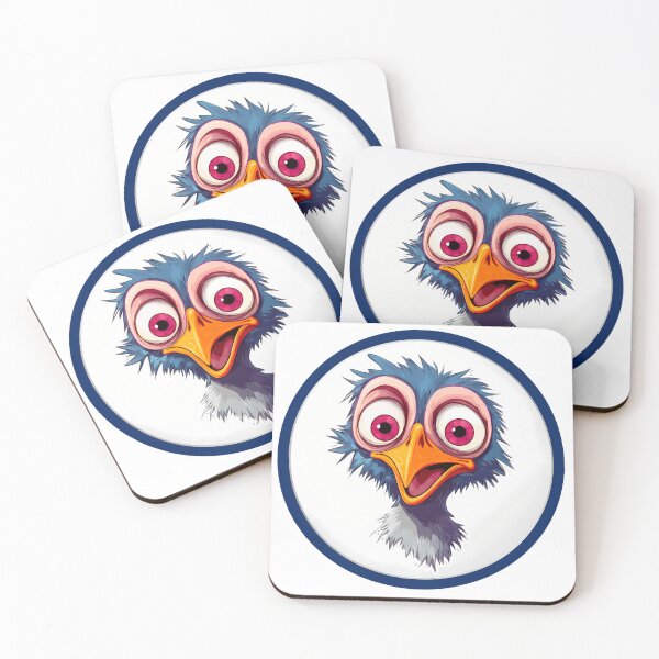 Item preview, Funny Cartoon Bird – Colorful Crazy Bird Character Art designed and sold by DesignArtist.ia.