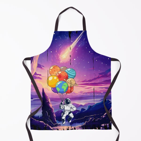 Item preview, Astronaut Holding Planet Balloons – Astroballoons designed and sold by MoSaid.