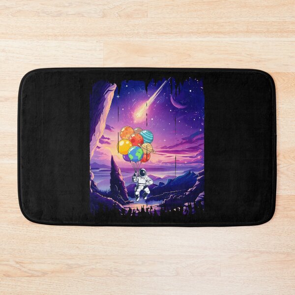 Item preview, Astronaut Holding Planet Balloons – Astroballoons designed and sold by MoSaid.