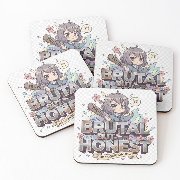Item preview, Brutal But Honest – No Sugarcoating Truth Anime Girl Design designed and sold by GogoVibes.