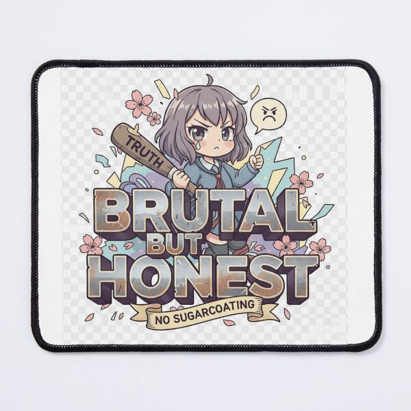 Item preview, Brutal But Honest – No Sugarcoating Truth Anime Girl Design designed and sold by GogoVibes.