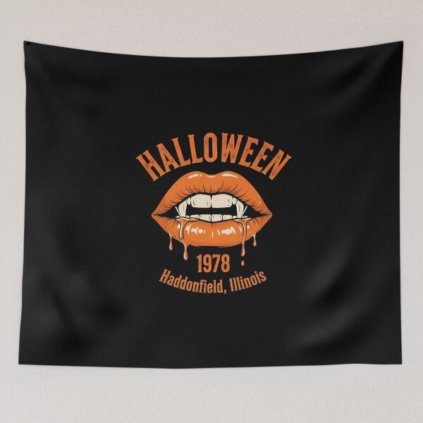 Item preview, Halloween 1978 Holiday Spooky Myers Pumpkin Haddonfield designed and sold by DesignoresLTD.
