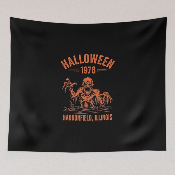Item preview, Halloween 1978 Holiday Spooky Myers Pumpkin Haddonfield designed and sold by DesignoresLTD.