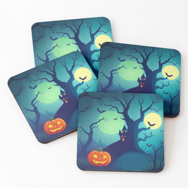 Item preview, Midnight Pumpkins in the Haunted Grove designed and sold by ArtComixHaven.