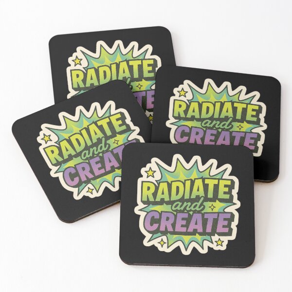 Item preview, Retro Pop Art Motivational Sticker –  Funny Atomic Positivity Quote, Cozy Apocalypse Vibes designed and sold by JacobKAurumhead.