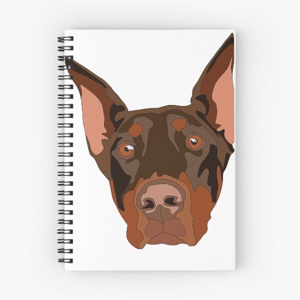 Item preview, Doberman face with cropped ears designed and sold by LeahcarsArt.