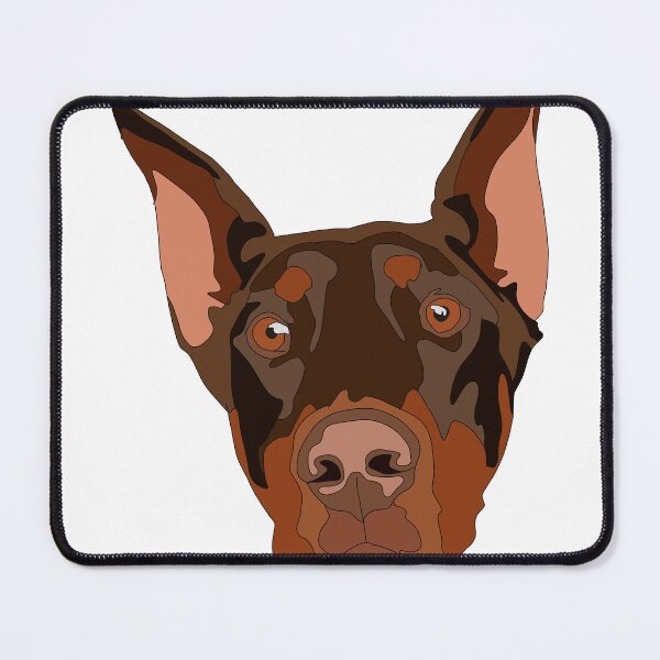Item preview, Doberman face with cropped ears designed and sold by LeahcarsArt.