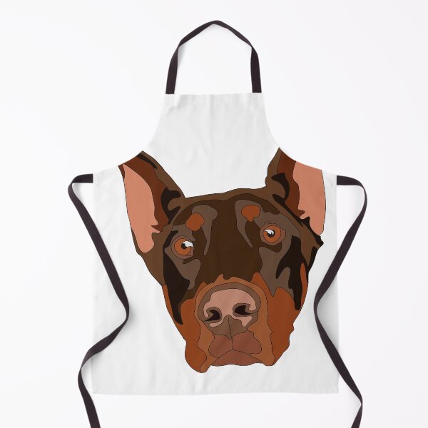 Item preview, Doberman face with cropped ears designed and sold by LeahcarsArt.