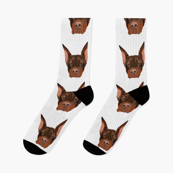 Item preview, Doberman face with cropped ears designed and sold by LeahcarsArt.