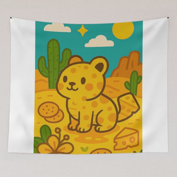 Item preview, Cheddar Cheetah in the Dairy Desert designed and sold by Whiskers&Waffles.