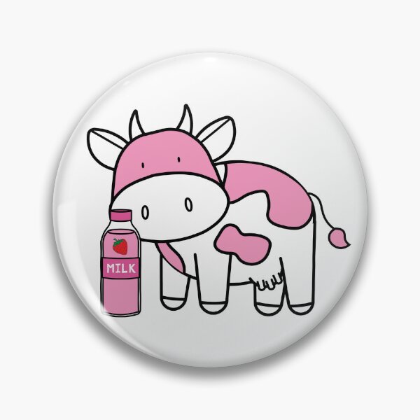 Item preview, strawberry milk comes from pink cows designed and sold by fatpoppydesign.