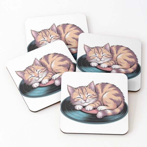Item preview, Cat DJ Retro Music Design. designed and sold by AndrewYoko.