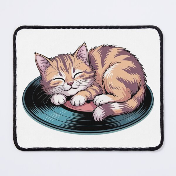 Item preview, Cat DJ Retro Music Design. designed and sold by AndrewYoko.