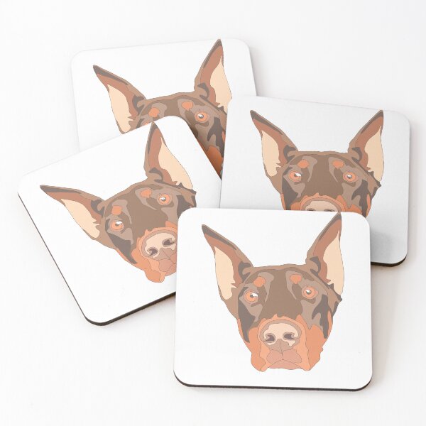 Item preview, Copy of Doberman face with cropped ears designed and sold by LeahcarsArt.