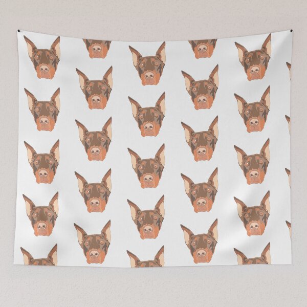Item preview, Copy of Doberman face with cropped ears designed and sold by LeahcarsArt.
