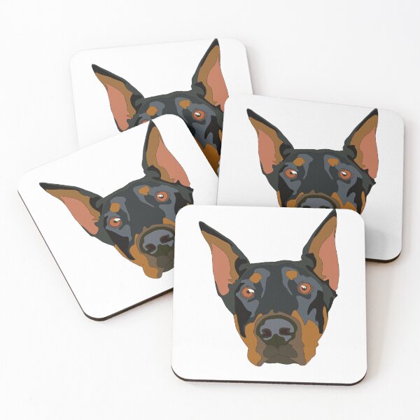 Item preview, Copy of Doberman face with cropped ears designed and sold by LeahcarsArt.