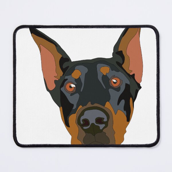 Item preview, Copy of Doberman face with cropped ears designed and sold by LeahcarsArt.