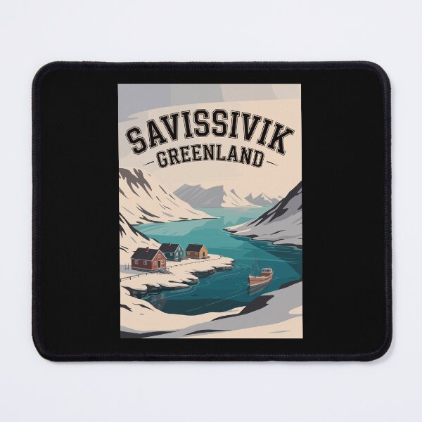 Item preview, Savissivik Greenland Vintage Travel Poster – Arctic Wall Art, Retro Landscape Print, Inuit Village Decor designed and sold by paulo silveira.