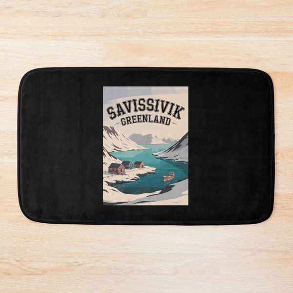 Item preview, Savissivik Greenland Vintage Travel Poster – Arctic Wall Art, Retro Landscape Print, Inuit Village Decor designed and sold by paulo silveira.