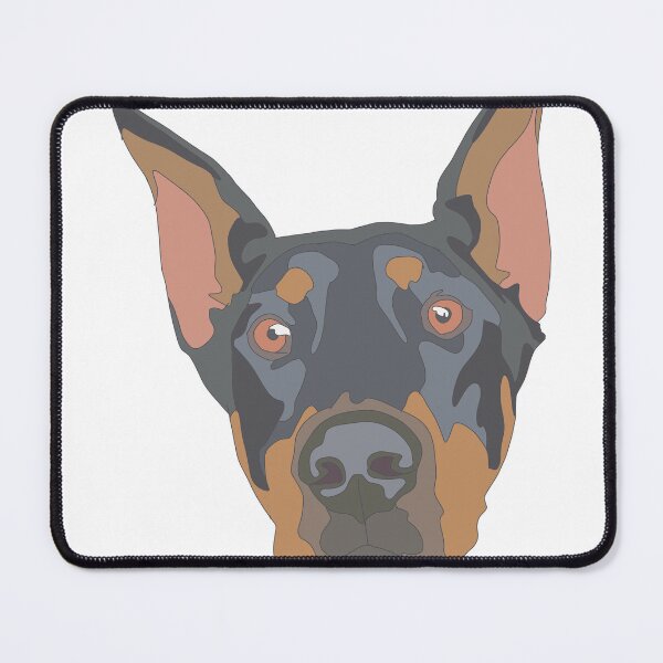 Item preview, Copy of Copy of Doberman face with cropped ears designed and sold by LeahcarsArt.