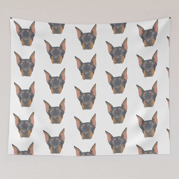 Item preview, Copy of Copy of Doberman face with cropped ears designed and sold by LeahcarsArt.