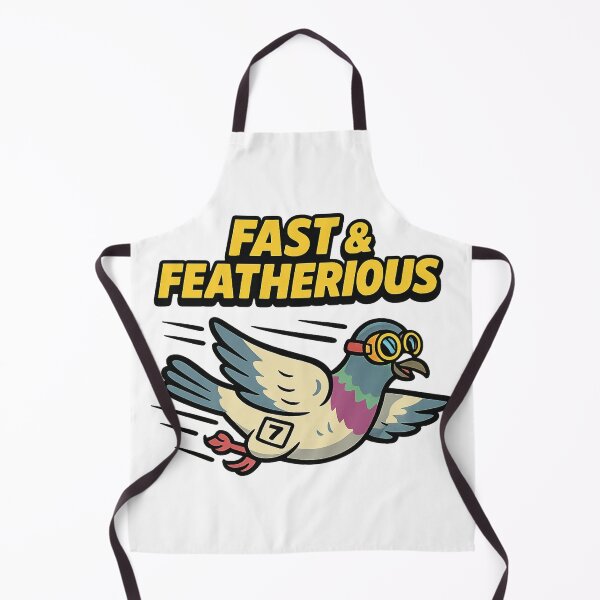 Item preview, Fast & Featherious – Racing Pigeon Comic Tee designed and sold by MapHappens.