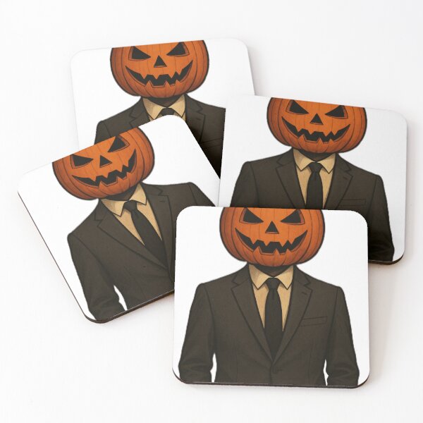 Item preview, Stylish Pumpkin Head Man in Suit | Trendy Halloween Dark Art designed and sold by  ADBIB Design.
