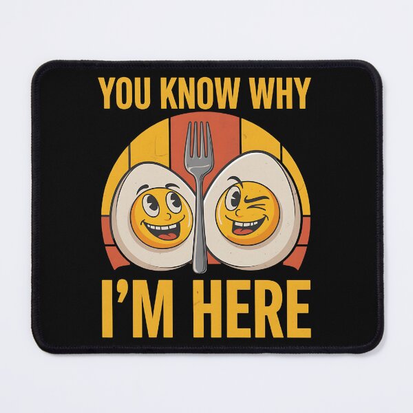 Item preview, You Know Why I’m Here – Funny Deviled Eggs Potluck - Retro Kitchen Humor designed and sold by pkk72.