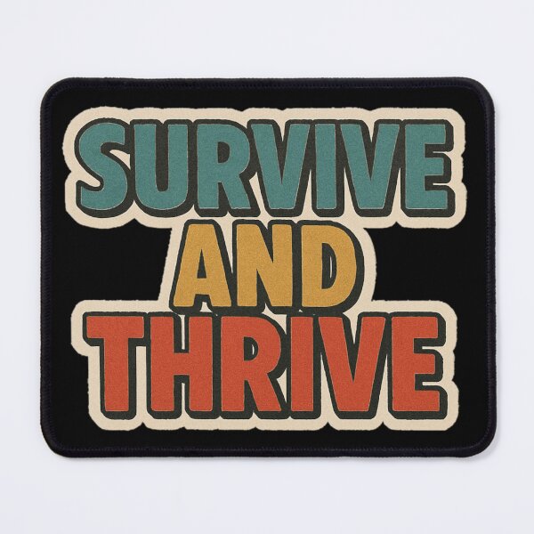 Item preview, Retro Atomic Optimism Sticker – Cozy Apocalypse Survival Humor designed and sold by JacobKAurumhead.