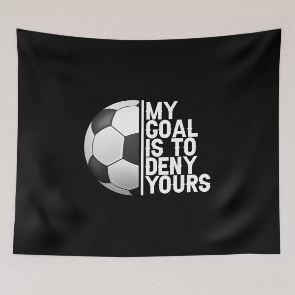 Item preview, My Goal Is To Deny Yours Soccer Goalie Distressed Goalkeeper designed and sold by mester26.