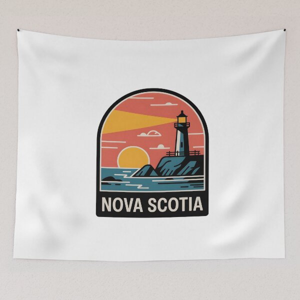 Item preview, Nova Scotia Lighthouse Sunset Design designed and sold by Paper Drip.