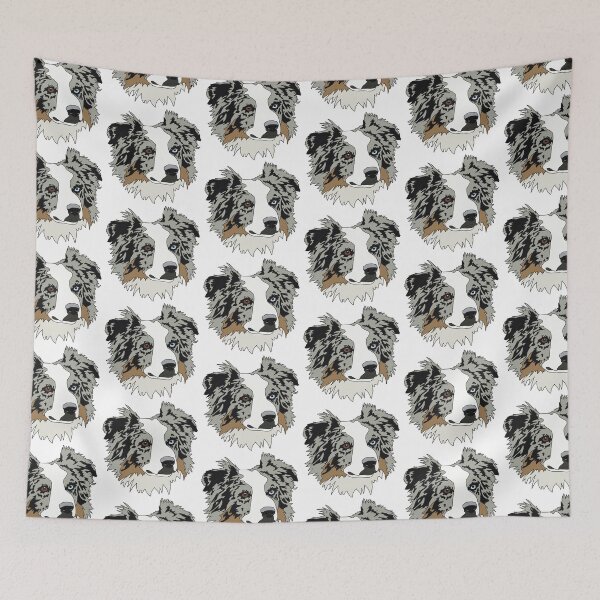 Item preview, Copy of Copy of Copy of Blue Merle Australian shepherd  designed and sold by LeahcarsArt.