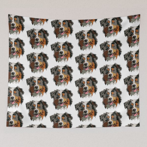Item preview, Blue Merle Australian shepherd  designed and sold by LeahcarsArt.