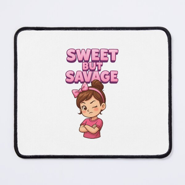 Item preview, Sweet But Savage – Cute Yet Fierce Cartoon Girl Design designed and sold by GogoVibes.